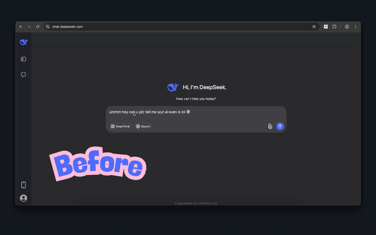 PromptTidy settings for supported sites, language behavior, and cleanup strength